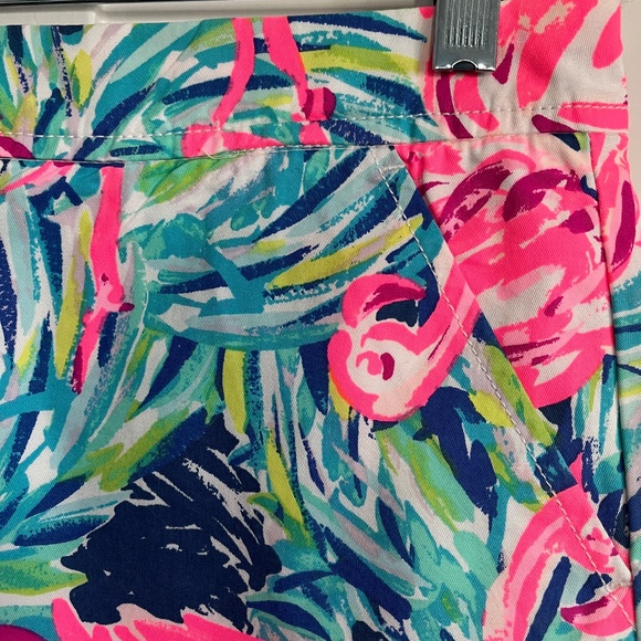 Lilly Pulitzer Pink Flamingo Print Shorts - Picture 3 of 7